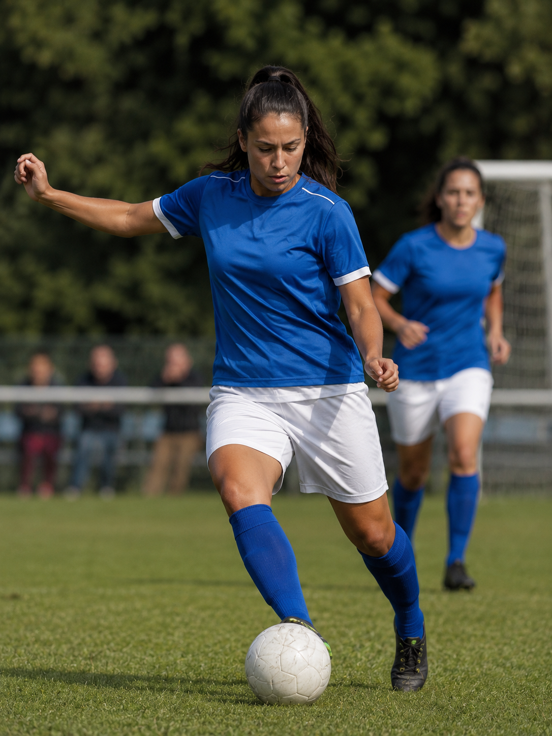 Joueuse senior en action